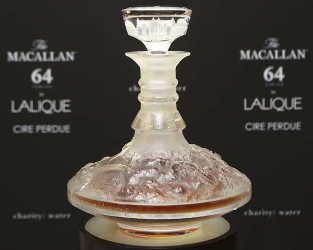 Macallan 64 Lalique Cire Perdue ranks among top whisky brands